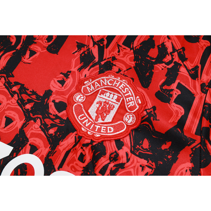 Chandal del Manchester United Manga Corta 2023-24 Rojo - Pantalon Corto - Haga un click en la imagen para cerrar